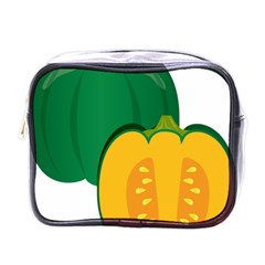 Pumpkin Peppers Green Yellow Mini Toiletries Bags