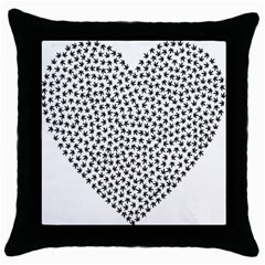 Marijuana Heart Cannabis Black Love Throw Pillow Case (black)