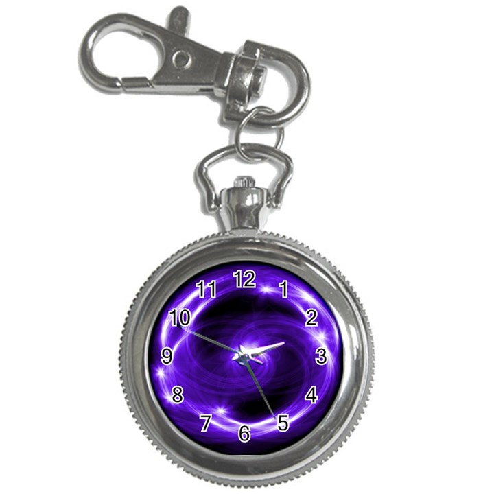 Purple Black Star Neon Light Space Galaxy Key Chain Watches