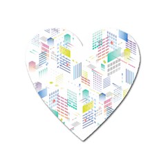 Layer Capital City Building Heart Magnet by Mariart