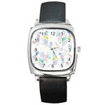 Layer Capital City Building Square Metal Watch Front