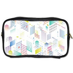 Layer Capital City Building Toiletries Bags by Mariart