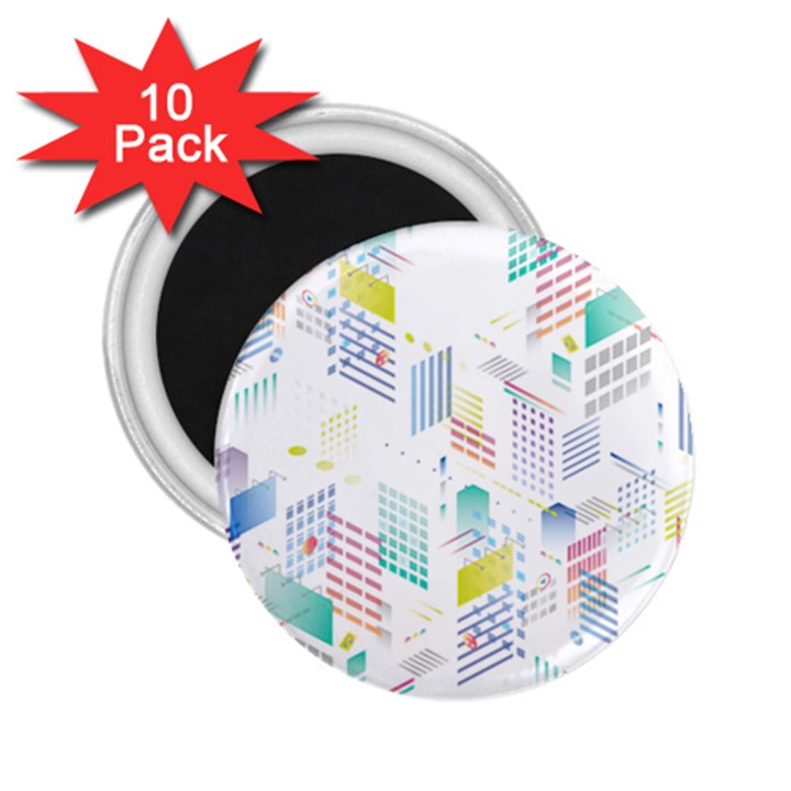 Layer Capital City Building 2.25  Magnets (10 pack) 