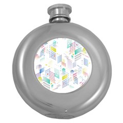 Layer Capital City Building Round Hip Flask (5 Oz) by Mariart