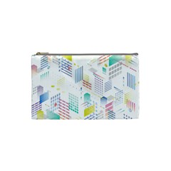 Layer Capital City Building Cosmetic Bag (small)  by Mariart