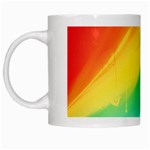 Red Yellow White Pink Green Blue Rainbow Color Mix White Mugs Left