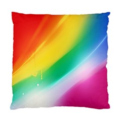 Red Yellow White Pink Green Blue Rainbow Color Mix Standard Cushion Case (two Sides)