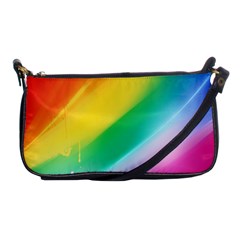 Red Yellow White Pink Green Blue Rainbow Color Mix Shoulder Clutch Bags by Mariart