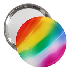 Red Yellow White Pink Green Blue Rainbow Color Mix 3  Handbag Mirrors by Mariart