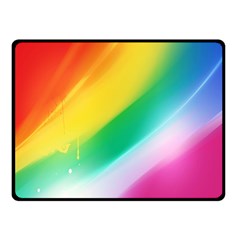 Red Yellow White Pink Green Blue Rainbow Color Mix Double Sided Fleece Blanket (small)  by Mariart