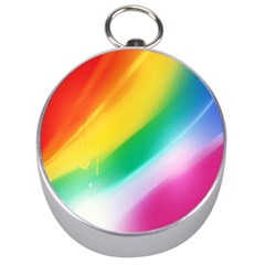 Red Yellow White Pink Green Blue Rainbow Color Mix Silver Compasses by Mariart