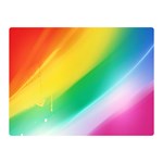 Red Yellow White Pink Green Blue Rainbow Color Mix Double Sided Flano Blanket (Mini)  35 x27  Blanket Front
