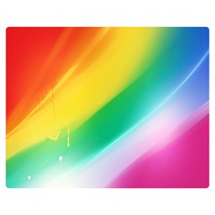 Red Yellow White Pink Green Blue Rainbow Color Mix Double Sided Flano Blanket (medium)  by Mariart