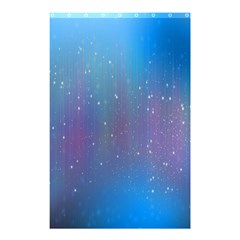Rain Star Planet Galaxy Blue Sky Purple Blue Shower Curtain 48  X 72  (small)  by Mariart