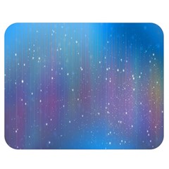 Rain Star Planet Galaxy Blue Sky Purple Blue Double Sided Flano Blanket (medium)  by Mariart
