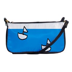 Ship Sea Beack Sun Blue Sky White Water Shoulder Clutch Bags