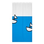 Ship Sea Beack Sun Blue Sky White Water Shower Curtain 36  x 72  (Stall)  Curtain(36 X72 ) - 33.26 x66.24  Curtain(36 X72 )