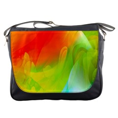 Red Yellow Green Blue Rainbow Color Mix Messenger Bags