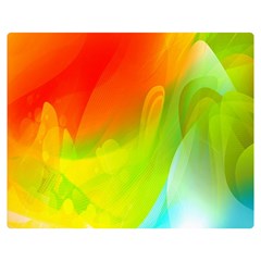 Red Yellow Green Blue Rainbow Color Mix Double Sided Flano Blanket (medium)  by Mariart