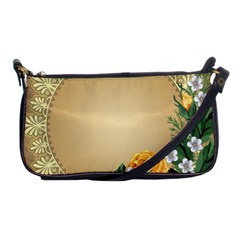 Rose Sunflower Star Floral Flower Frame Green Leaf Shoulder Clutch Bags by Mariart