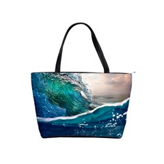 Sea Wave Waves Beach Water Blue Sky Shoulder Handbags by Mariart