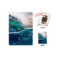 Sea Wave Waves Beach Water Blue Sky Playing Cards (mini) 