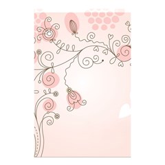 Simple Flower Polka Dots Pink Shower Curtain 48  X 72  (small) 