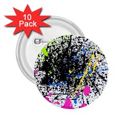 Spot Paint Pink Black Green Yellow Blue Sexy 2.25  Buttons (10 pack) 