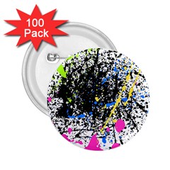 Spot Paint Pink Black Green Yellow Blue Sexy 2.25  Buttons (100 pack) 