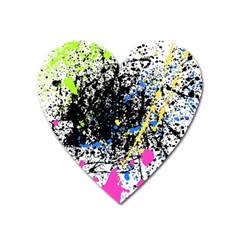 Spot Paint Pink Black Green Yellow Blue Sexy Heart Magnet