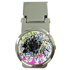 Spot Paint Pink Black Green Yellow Blue Sexy Money Clip Watches