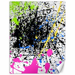 Spot Paint Pink Black Green Yellow Blue Sexy Canvas 12  x 16  