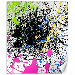 Spot Paint Pink Black Green Yellow Blue Sexy Canvas 20  x 24  