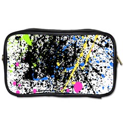 Spot Paint Pink Black Green Yellow Blue Sexy Toiletries Bags 2-side by Mariart