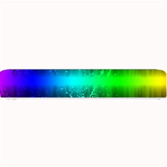 Space Galaxy Green Blue Black Spot Light Neon Rainbow Small Bar Mats by Mariart