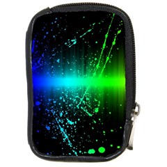 Space Galaxy Green Blue Black Spot Light Neon Rainbow Compact Camera Cases