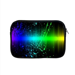 Space Galaxy Green Blue Black Spot Light Neon Rainbow Apple Macbook Pro 15  Zipper Case