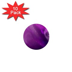Space Star Planet Galaxy Purple 1  Mini Buttons (10 Pack) 