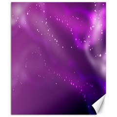 Space Star Planet Galaxy Purple Canvas 8  X 10 