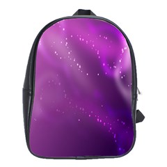 Space Star Planet Galaxy Purple School Bag (large) by Mariart