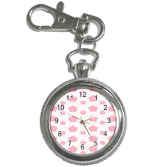 Star Pink Flower Polka Dots Key Chain Watches