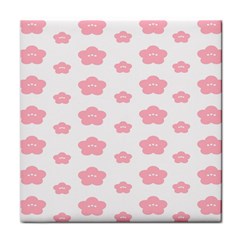 Star Pink Flower Polka Dots Face Towel