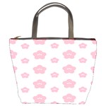 Star Pink Flower Polka Dots Bucket Bags Front