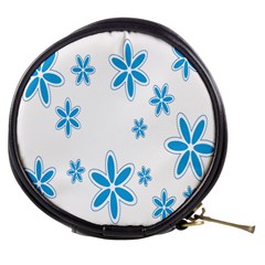 Star Flower Blue Mini Makeup Bags by Mariart