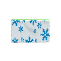 Star Flower Blue Cosmetic Bag (xs)