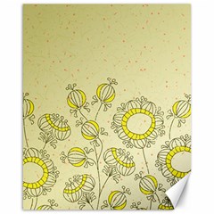 Sunflower Fly Flower Floral Canvas 16  X 20  