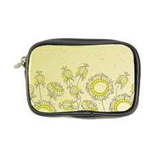 Sunflower Fly Flower Floral Coin Purse