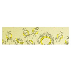 Sunflower Fly Flower Floral Satin Scarf (oblong) by Mariart