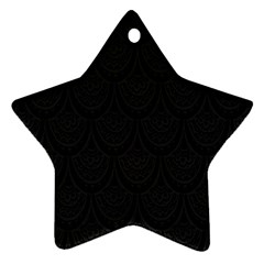 Skin Abstract Wallpaper Dump Black Flower  Wave Chevron Star Ornament (two Sides) by Mariart