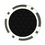 Skin Abstract Wallpaper Dump Black Flower  Wave Chevron Poker Chip Card Guard (10 pack) Front